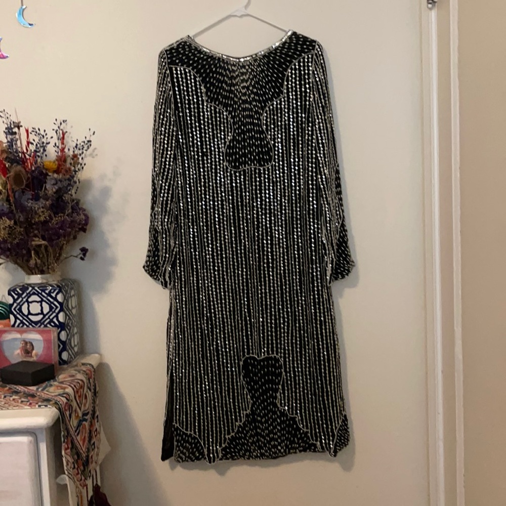 Vintage Embroidered Beaded Dress